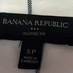 Banana Republic  White Plaid Checkered Button Down Long Sleeve Shirt Blouse Top S Photo 3