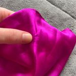 Victoria's Secret Y2K  Magenta Satin Lace Trim 2-Piece Cami & Short Set Large Photo 6