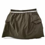 Skirt with shorts underneath, pockets and elastic waistband. Dark Olive Sz XL Green Photo 1