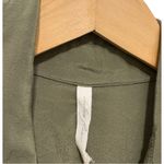 Chelsea Flower Silk Long Sleeve Collared Button Up Shirt Size Small Green Photo 8