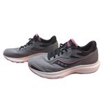 Saucony  Women's Cohesion 16 Sneakers, Charcoal/Petal, 10.5, USED‎ Photo 3