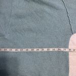 Aerie  V-Neck Waffle Knit Oversized Sweater Women's Size Medium Drop Shoulder Photo 3