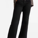 Everlane  Black Button Fly The Wide Leg Jeans 25 Photo 0
