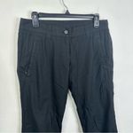 Prada Black Straight Cropped Cargo Pants Women's Made in Italy Size 42 Photo 3