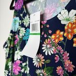 Nina Leonard Floral Sleeveless Maxi Dress Size Large Blue Modest Easter Church Photo 3