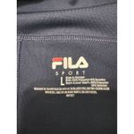 FILA  Sport Navy Pleated Tennis Skirt with Yellow Stripe Accent Womens Size L Photo 6