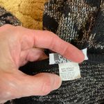 Vtg 80s sparkly geometric oversized sweater Black Size L Photo 2