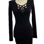 Dress the Population One Rad Girl By Black Bodycon Lace Back & Neckline Medium Photo 0