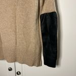 J.Crew Wool Cashmere Leather Elbow Sweater Photo 7