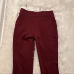 Fuzzi Slim Leg Dress Pants Burgundy Ankle Length Red Photo 8