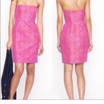 J.Crew Ella Silk Strapless Medallion Paisley Print Dress Photo 3