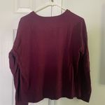 Loft Burgundy Wine & Cheese sweater Photo 2