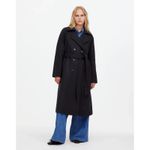 Madewell Double-Breasted Trench Coat Black XL NWT Belted Photo 3
