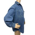 The Limited Vintage 90s AUTHENTIC Denim Shirt Women’s Button Up Oversized Sz M Photo 2