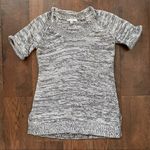 CAbi  black and white knit scoop neck sweater, size XS Photo 1