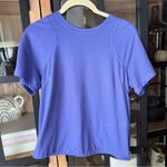 Lululemon  Lightweight Cinched Hiking T-Shirt Charged Indigo zipper pocket tee Photo 5