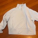 Old Navy  Women's Sky Blue Half-Zip Hoodie Photo 4