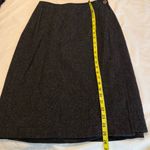 Vintage G.H. Bass & Co 100% Wool Wrap Skirt Women’s Sz 8 Charcoal Career Office Photo 8