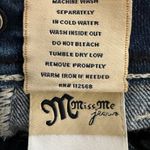 Miss Me Bedazzled Thick Stitch Skinny Jeans Women's 27 Dark Wash Embroidered Photo 15