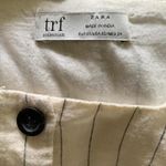 ZARA Button Up Striped Flutter Sleeve Crop Top Photo 2