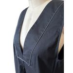 Simon Miller Poplin Midi Dress Women’s Size XL Black Mar Sleeveless Minimalist Photo 2