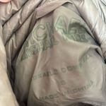 Michael Kors MICHAEL  Packable Puffer Jacket zip up taupe grey gold size small Photo 3