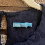 J. McLaughlin Catalyst Dress in Navy Blue Leopard Print Catalina Cloth Small Photo 5