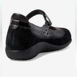 Naot Kire Mary Jane Flat Black Suede & Leather Size 38 7 Photo 4