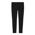 Joe Fresh Black Ponte Slim Skinny Straight Pants Stretch Stretchy Jeggings 10 Photo 0