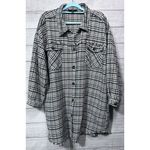 Davi & Dani  Black & White Green  Button Longer Length Jacket Size 1XL‎  Pockets Photo 4