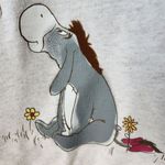 Disney Winnie The Pooh Hoodie Love Me Love Me Not Zip Medium Cream Sweatshirt Photo 10