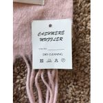 Unbranded Pink Wool/Cashmere/Fur Fringe Pom Scarf Wrap Accessory NEW NWT FLAWED Photo 8