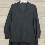 David Archy black pajama set women’s M waffle knit long sleeve Size M Photo 2