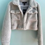 Forever 21 Teal Sherpa Cropped Jacket Photo 1
