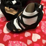 Torrid  Ankle Wrap Platform Wedges size 9 Photo 1