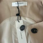 Commense Cotton/Linen Sleeveless Vest and Short Suit Set Small New Tan Photo 5