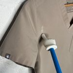 FIGS Women's Tan Short Sleeve V-Neck Catarina Three-Pocket Scrub Top Size XS Photo 1