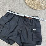 Nike Women's Cargo Cover Up Swim Shorts 3” Pull On Belted in Black S Photo 11