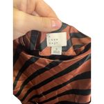 A New Day  Small Brown & Black Striped Midi Dress Spaghetti Straps NWOT Photo 2