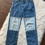 Ragged Priest Ragged Patchwork High-Rise Straight Leg Jeans Photo 0
