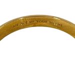 Kate Spade An Ace Up Your Sleeve Black Enamel & Gold Bangle Bracelet Photo 1