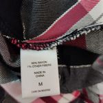 Soho  Jeans NY&CO pink and black plaid blouse size medium Photo 6