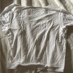 Iris White Fitted Crop Short Sleeve Tee Photo 2