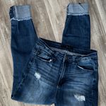 Kancan Dark Blue Wash Distressed Skinny Jean Size 7 Photo 0