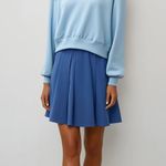 Comfy And Ready Mini Pleated Skirt In Blue Size Small Photo 10