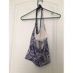Nautica  Women's Paisley Print Halter Swim Top Size 10 Photo 4