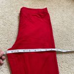 Faded Glory  Vibrant Red Cotton Leggings Photo 3