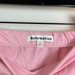 Reformation  Adalynn Knit Two Piece in Pink Rose Size Small (Skirt) Medium (Top) Photo 8