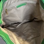 Cynthia Rowley Green White Blue Color Block Leather Purse Shoulder Bag Tote Photo 2