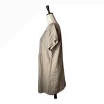 J.Jill  Love Linen Dress Women Small Brown Linen Button Front Short Sleeve Mini Photo 6